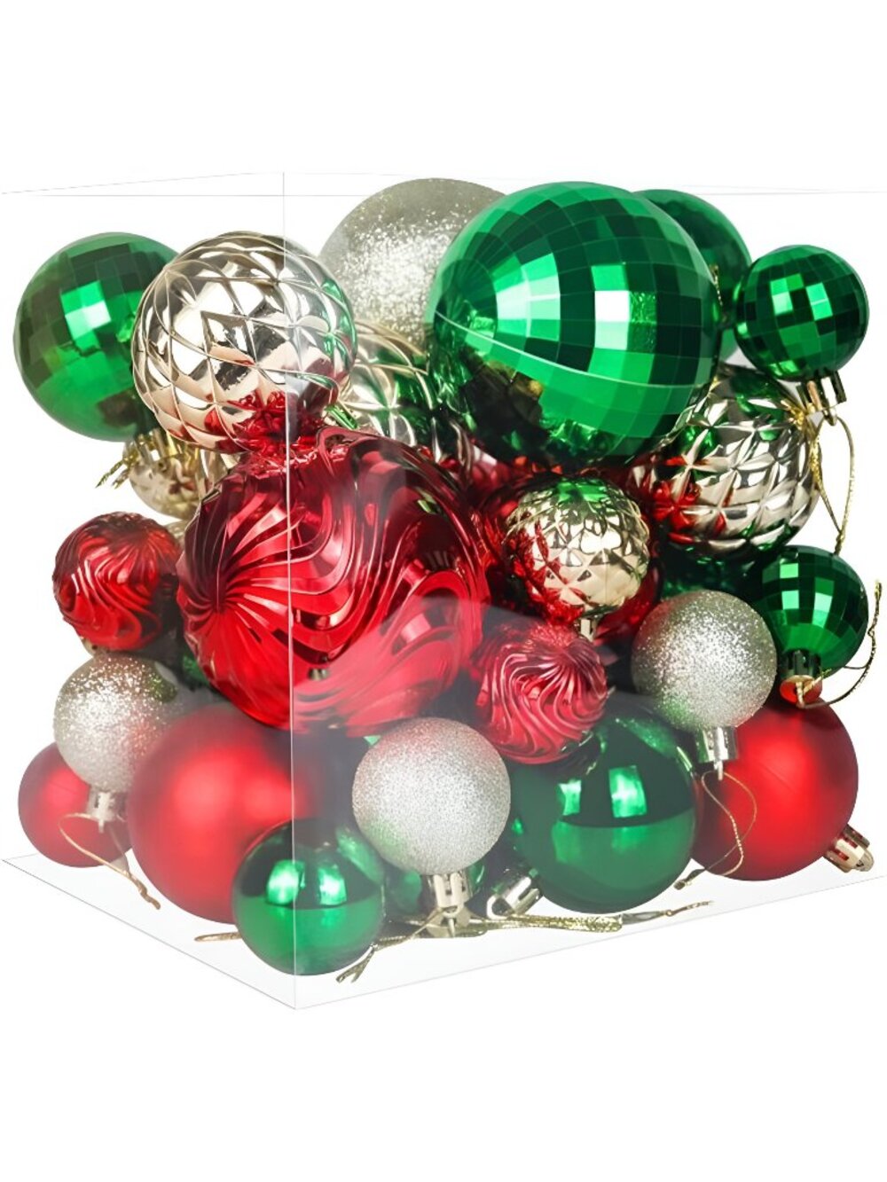 Christmas Tree Ornaments - 36 PCS Shatterproof Christmas Ball Ornaments Set